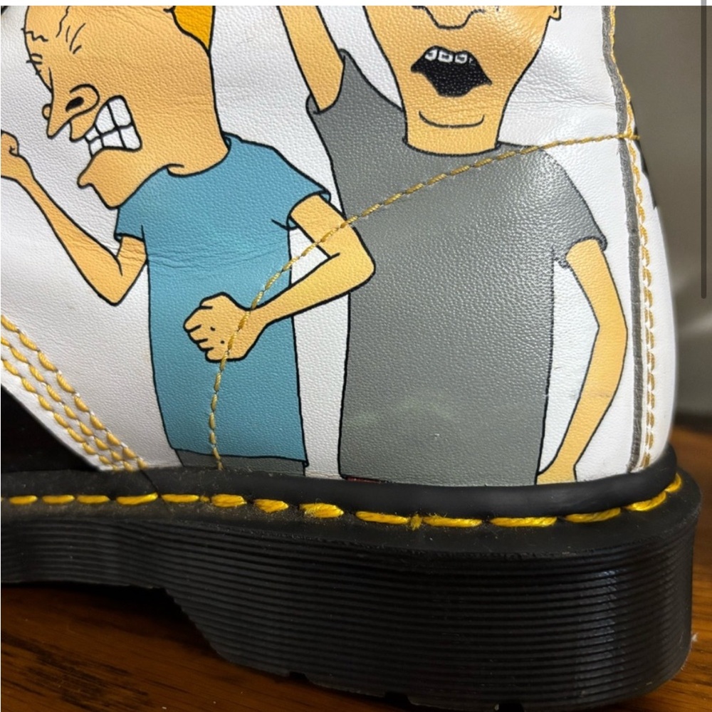 Dr. Martens PASCAL Beavis and Butthead leather boots with artwork Mike Judge 11 - Picture 13 of 14